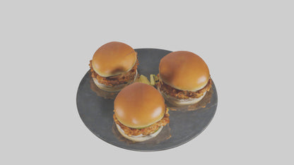 3D model Chicken sliders model VR / AR / low-poly