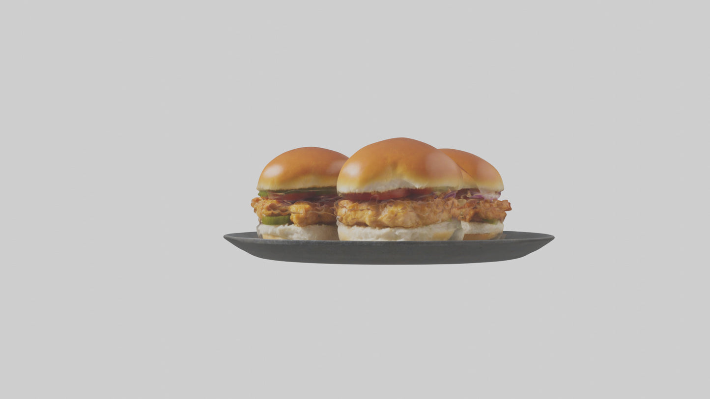3D model Chicken sliders model VR / AR / low-poly