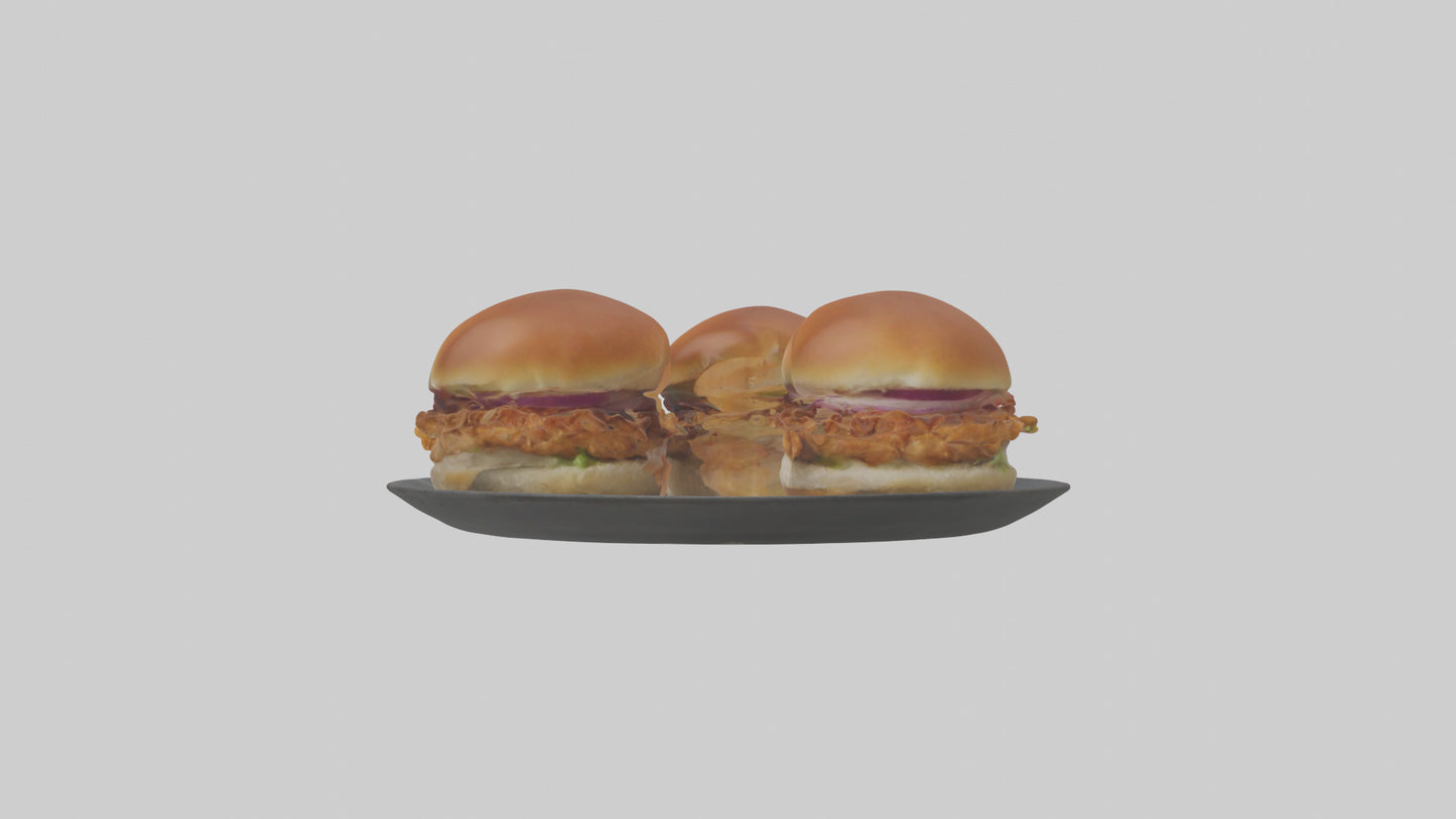 3D model Chicken sliders model VR / AR / low-poly