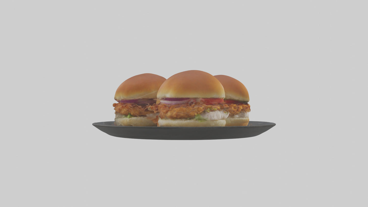 3D model Chicken sliders model VR / AR / low-poly