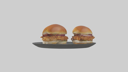 3D model Chicken sliders model VR / AR / low-poly