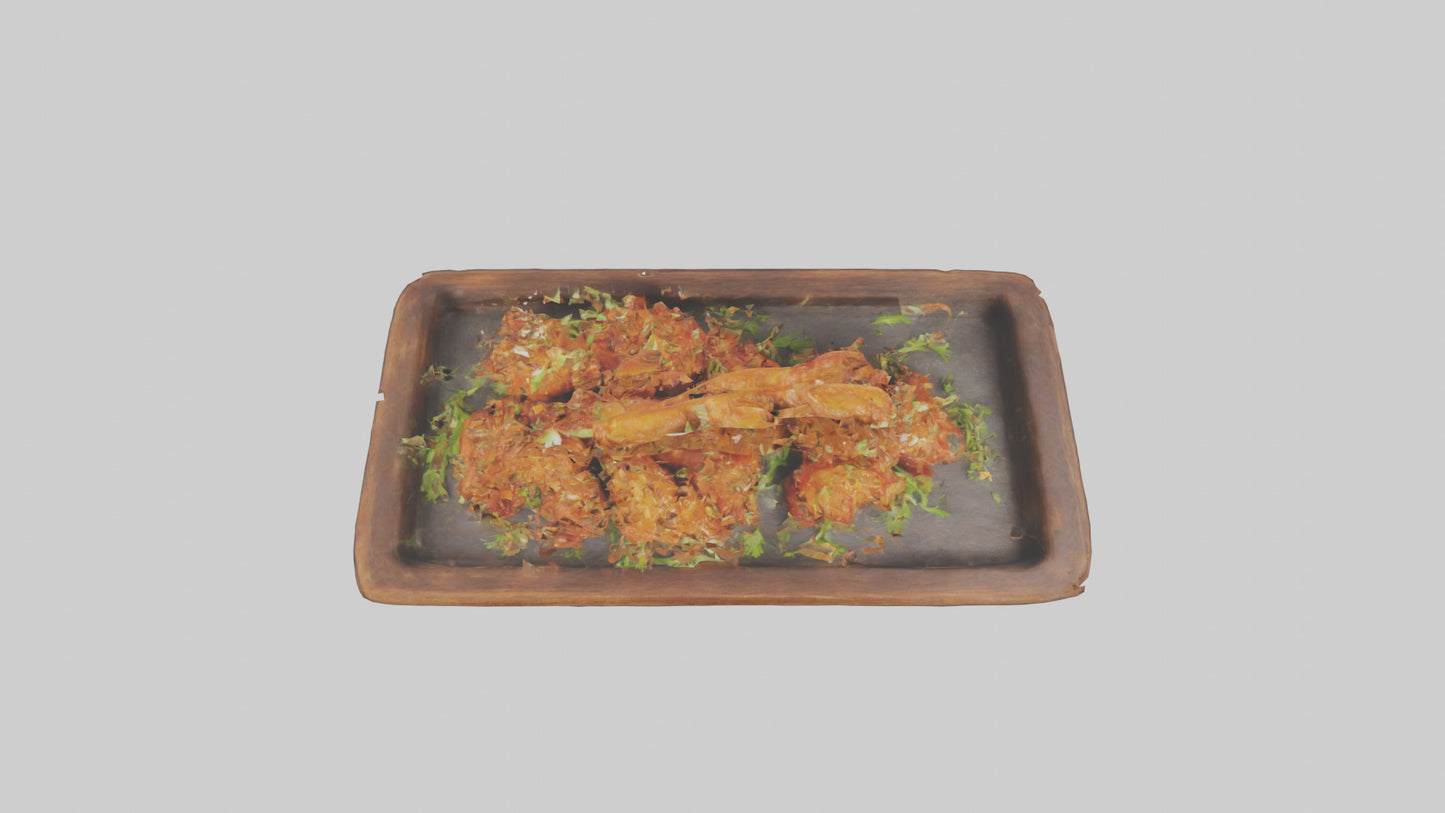 3D model Chicken wings model VR / AR / low-poly