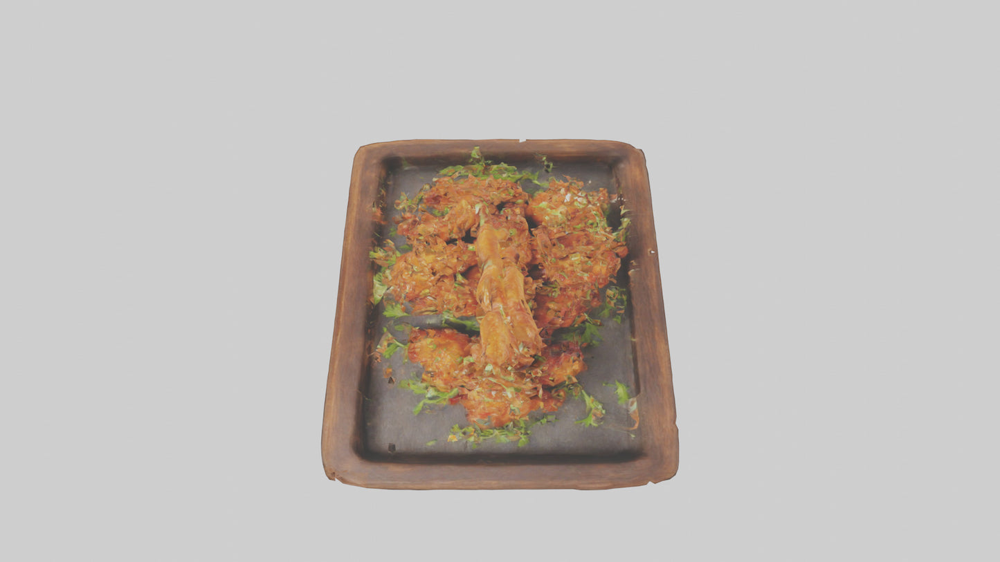 3D model Chicken wings model VR / AR / low-poly