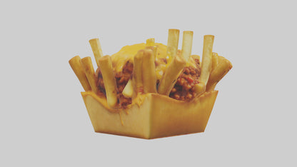 Chicken wings platter model VR / AR / low-poly