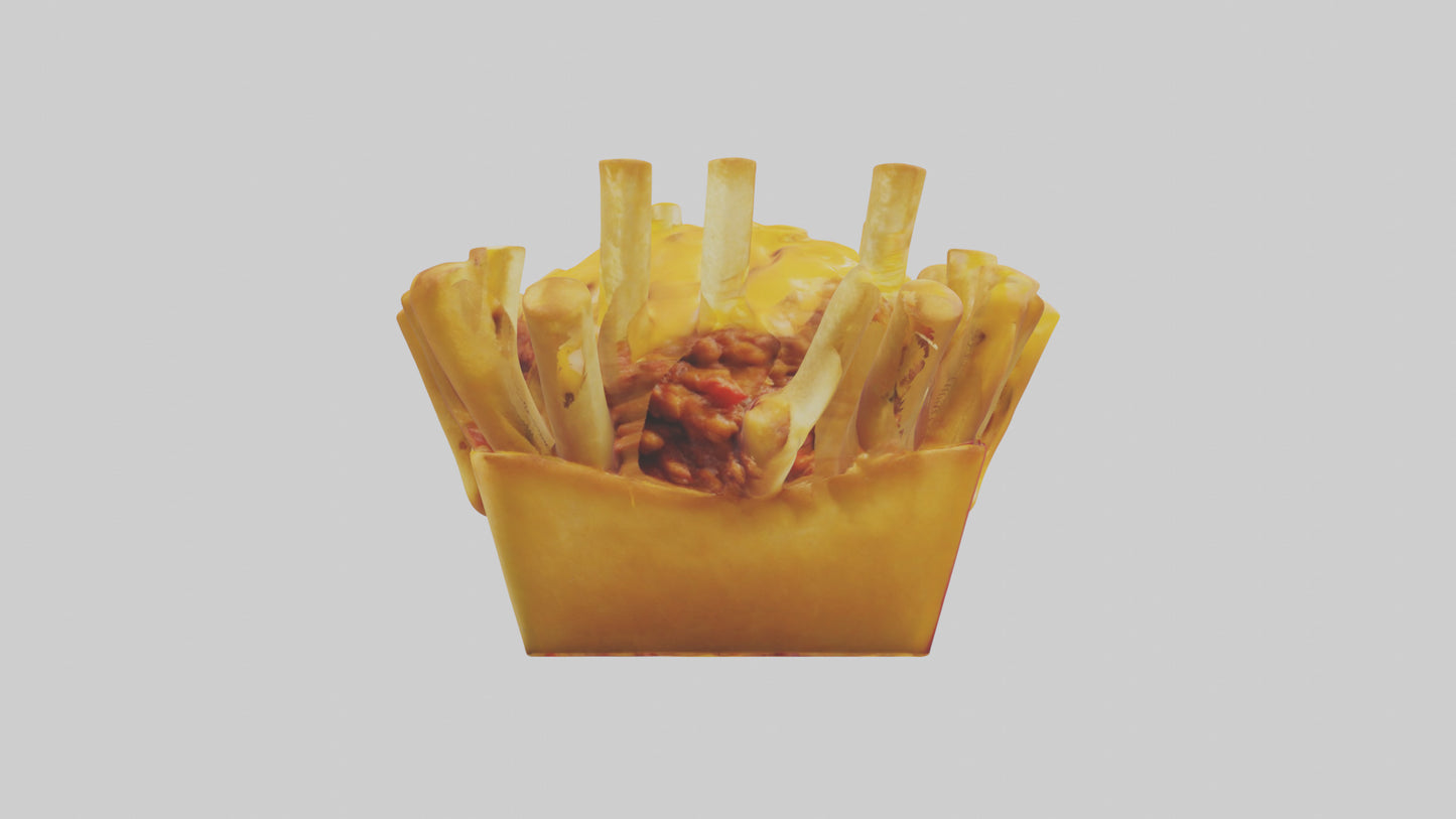 Chicken wings platter model VR / AR / low-poly