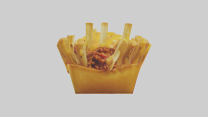 Chicken wings platter model VR / AR / low-poly