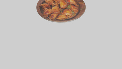 Chicken wings platter model VR / AR / low-poly