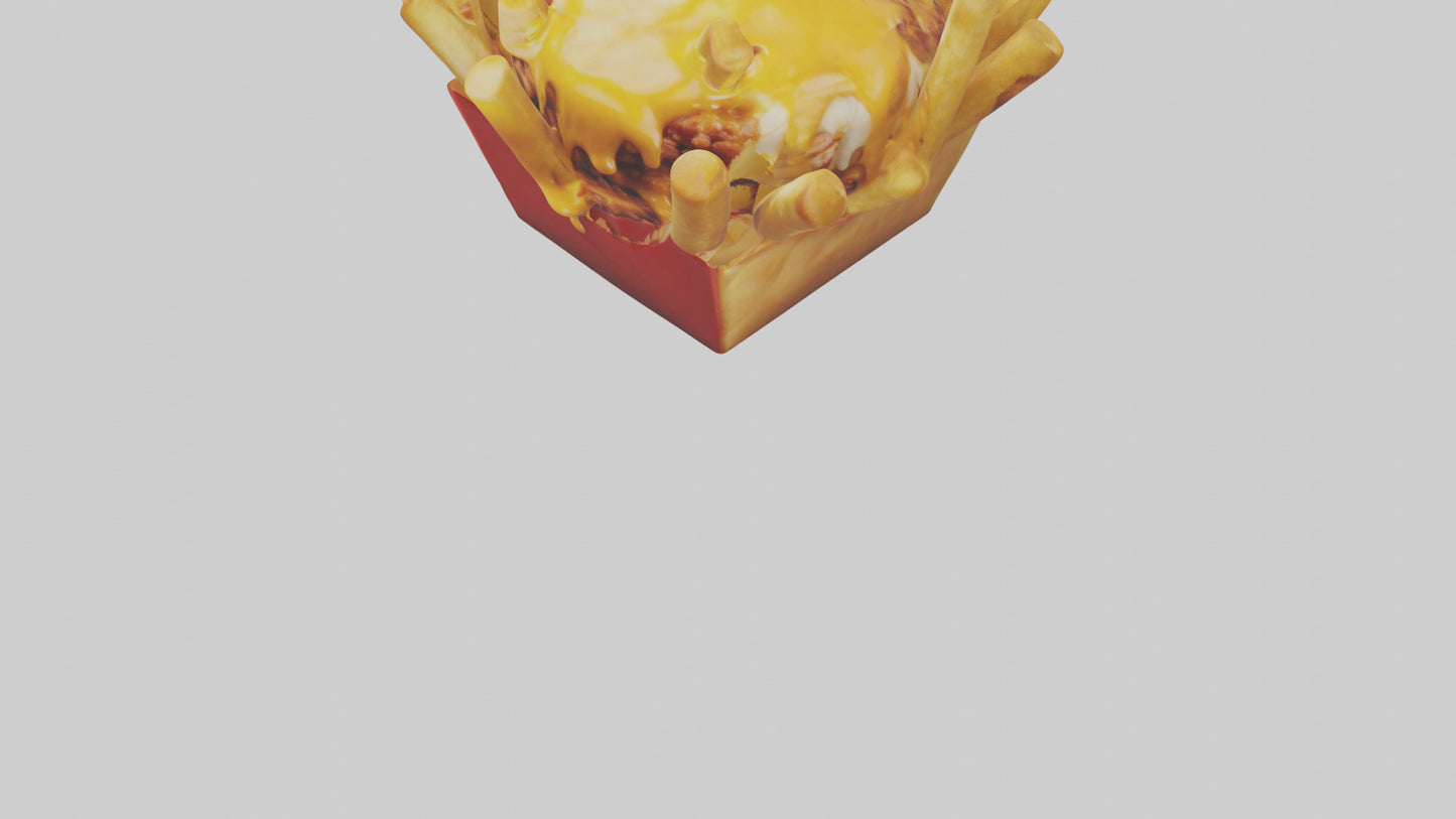 Chicken wings platter model VR / AR / low-poly