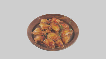 Chicken wings platter model VR / AR / low-poly