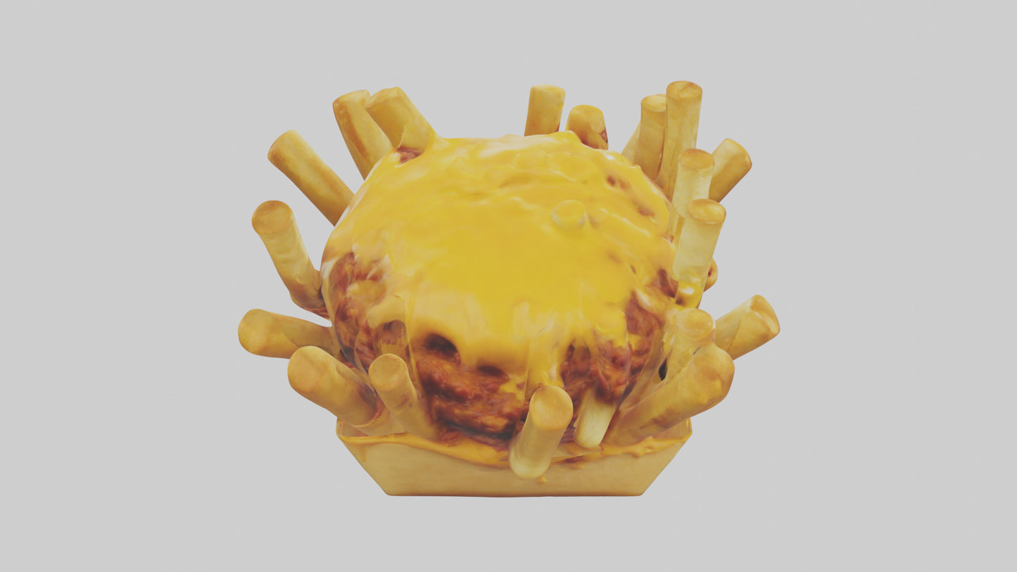 Chicken wings platter model VR / AR / low-poly