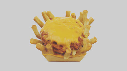 Chicken wings platter model VR / AR / low-poly