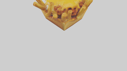 Chicken wings platter model VR / AR / low-poly