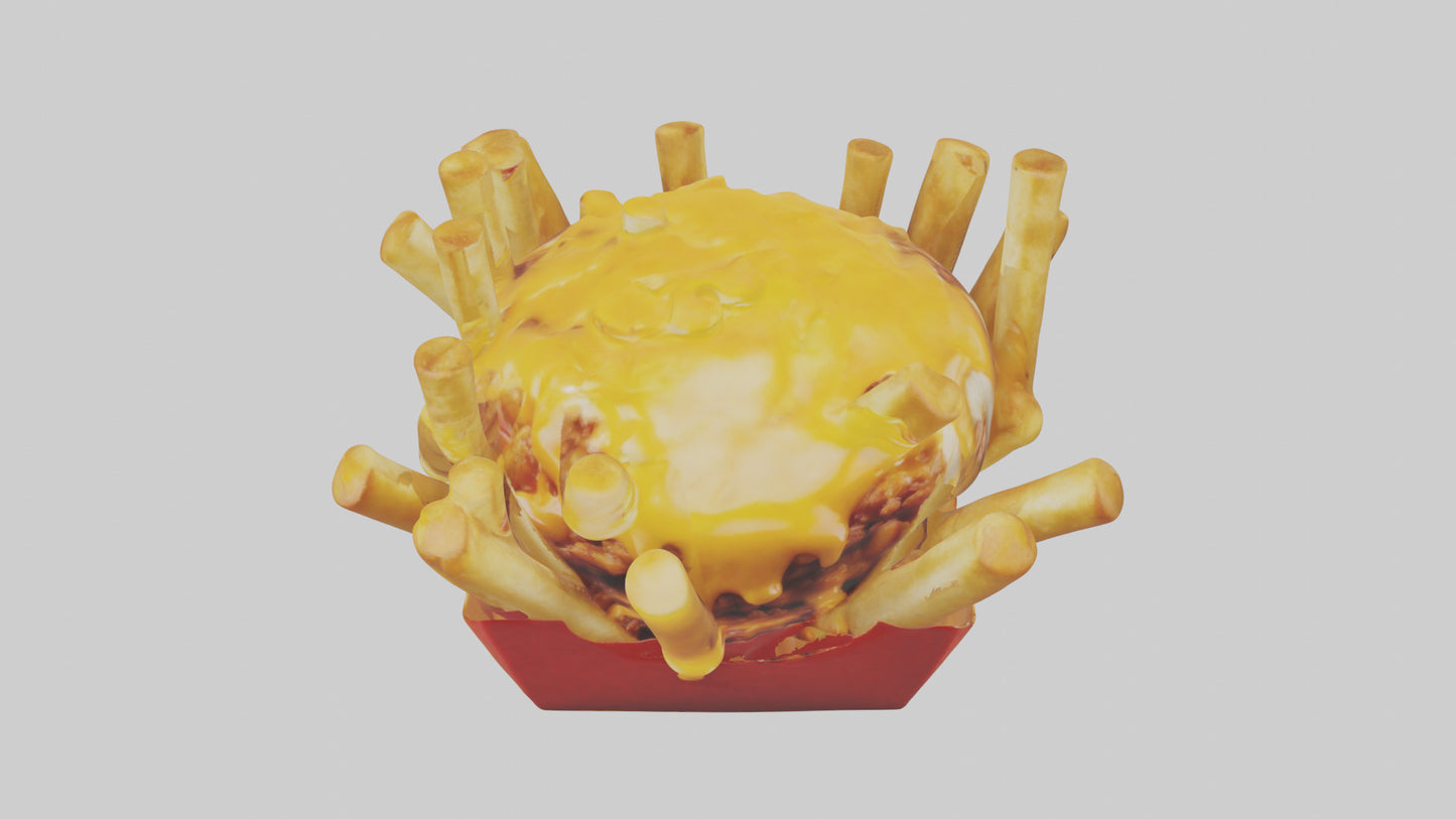 Chicken wings platter model VR / AR / low-poly