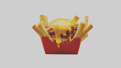 3D model Chili cheese fries model 2 VR / AR / low-poly