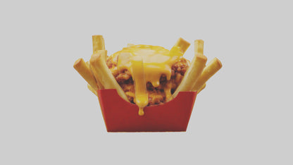 3D model Chili cheese fries model 2 VR / AR / low-poly