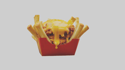3D model Chili cheese fries model 2 VR / AR / low-poly