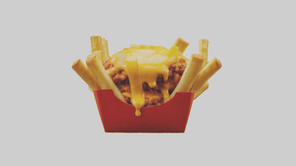 3D model Chili cheese fries model 2 VR / AR / low-poly