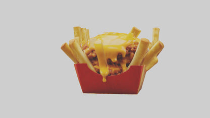 3D model Chili cheese fries model 2 VR / AR / low-poly