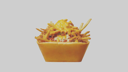3D model Chili cheese fries model 2 VR / AR / low-poly