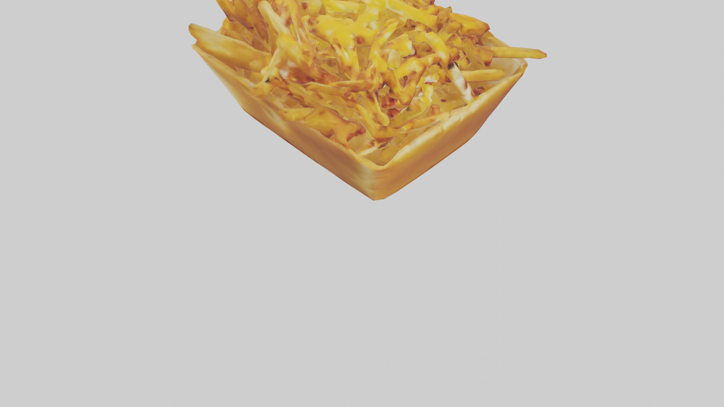 3D model Chili cheese fries model 2 VR / AR / low-poly