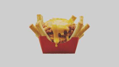 3D model Chili cheese fries model 2 VR / AR / low-poly