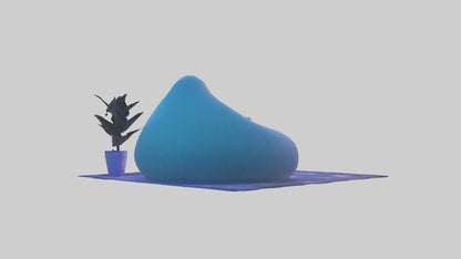 3D model Chill Room VR / AR / low-poly