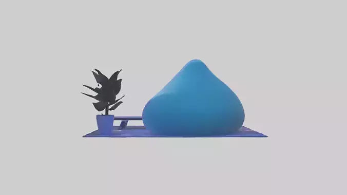 3D model Chill Room VR / AR / low-poly