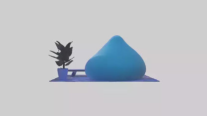 3D model Chill Room VR / AR / low-poly