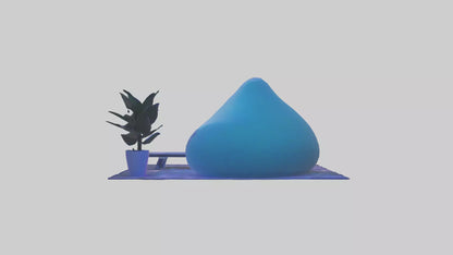 3D model Chill Room VR / AR / low-poly