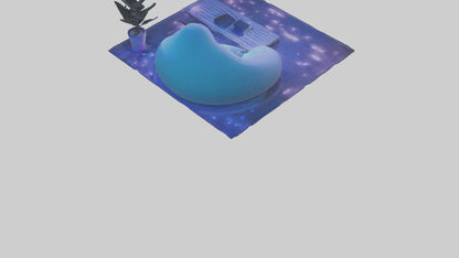3D model Chill Room VR / AR / low-poly