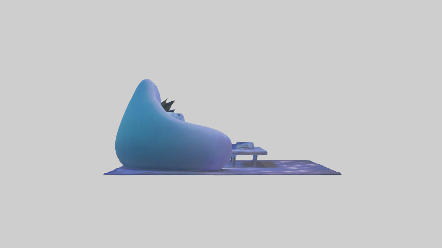 3D model Chill Room VR / AR / low-poly