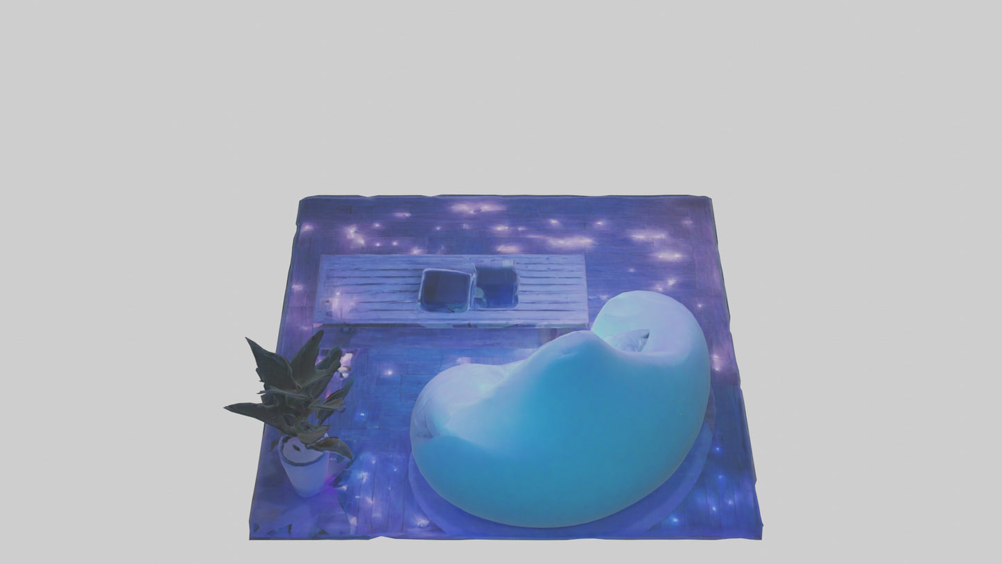 3D model Chill Room VR / AR / low-poly