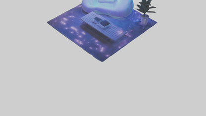 3D model Chill Room VR / AR / low-poly