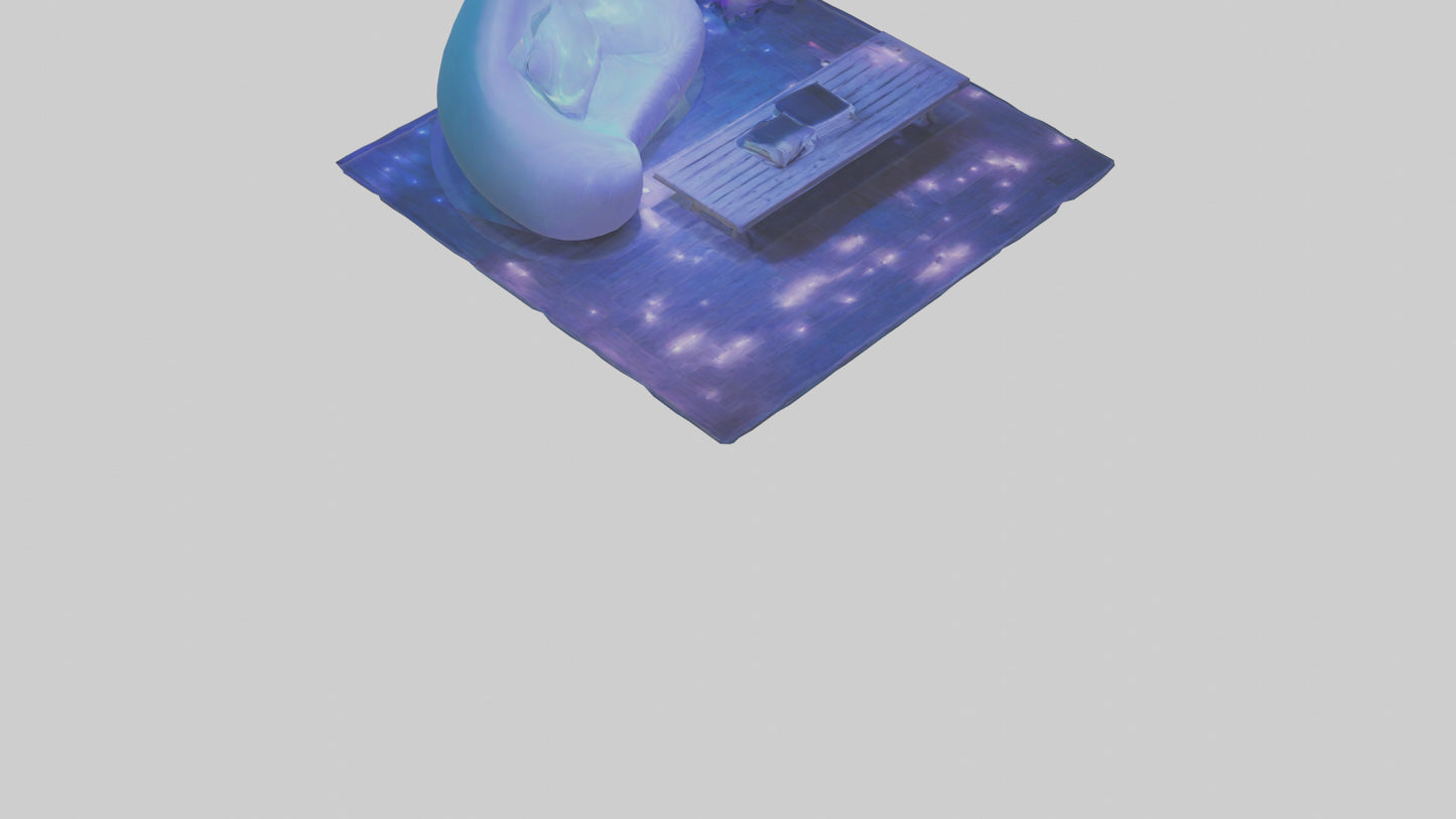 3D model Chill Room VR / AR / low-poly