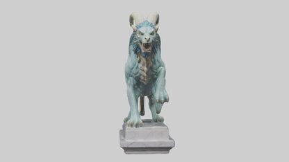 Chimera statue model VR / AR / low-poly