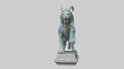 Chimera statue model VR / AR / low-poly