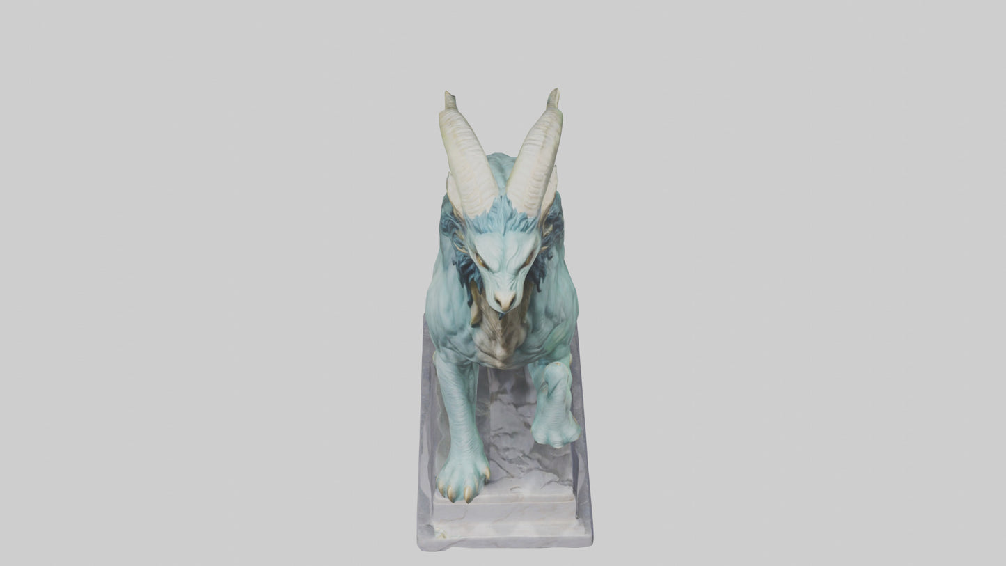 Chimera statue model VR / AR / low-poly