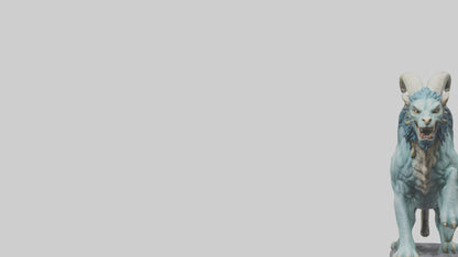 Chimera statue model VR / AR / low-poly