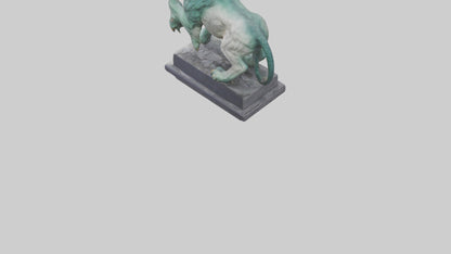Chimera statue model VR / AR / low-poly