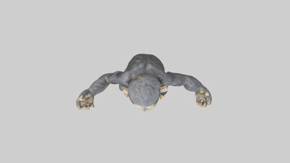 Chimpanzee statue model VR / AR / low-poly