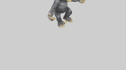 Chimpanzee statue model VR / AR / low-poly