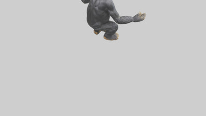 Chimpanzee statue model VR / AR / low-poly