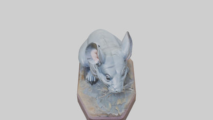 3D model Chinchilla statue model VR / AR / low-poly