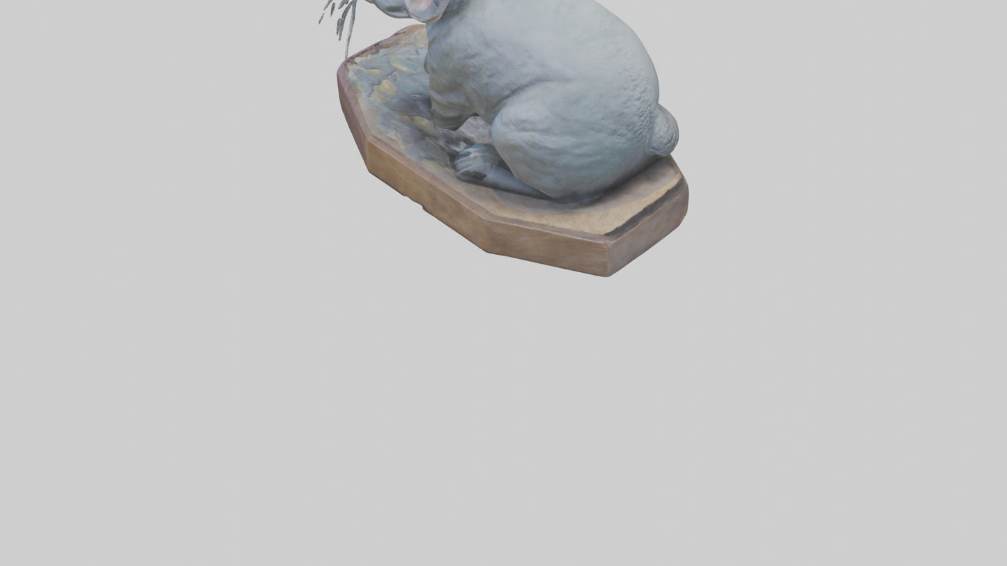 3D model Chinchilla statue model VR / AR / low-poly