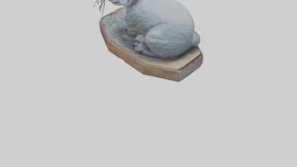 3D model Chinchilla statue model VR / AR / low-poly