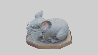 3D model Chinchilla statue model VR / AR / low-poly
