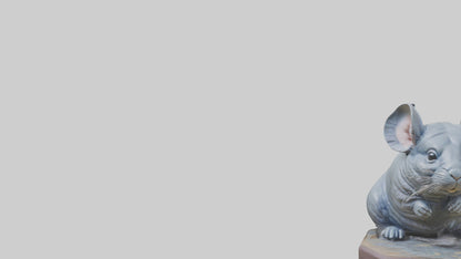 3D model Chinchilla statue model VR / AR / low-poly