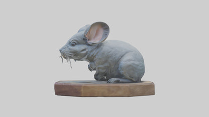 3D model Chinchilla statue model VR / AR / low-poly