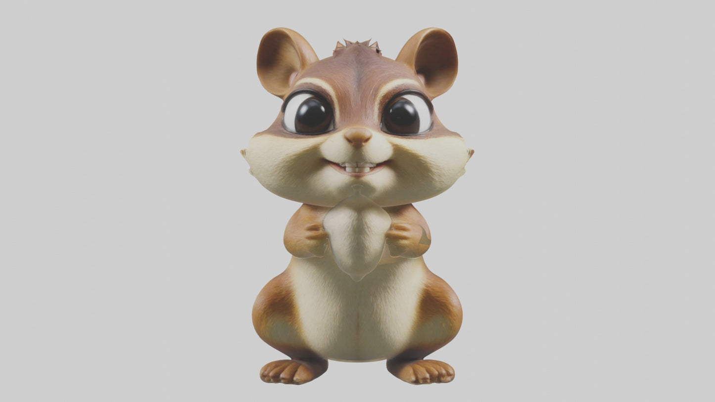 3D model Chipmunk Model 1 VR / AR / low-poly