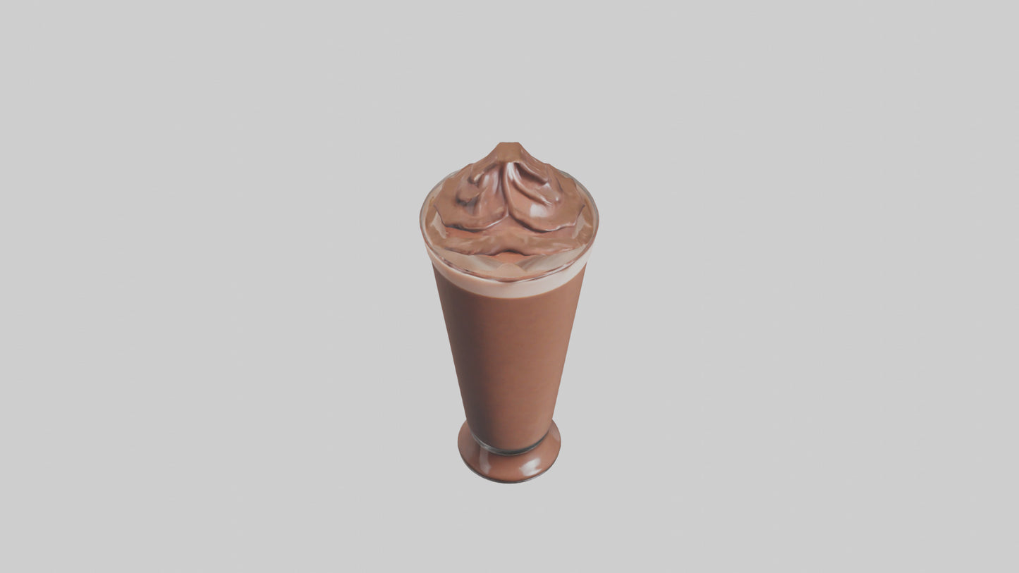 3D model Chocolate milk model VR / AR / low-poly